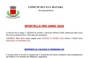 Sportello IMU 2026