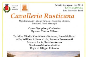 Sabato 6 giugno 2026 - Piazza della Chiesa di Torre de' Torti: Opera in Piazza con "Cavalleria Rusticana"